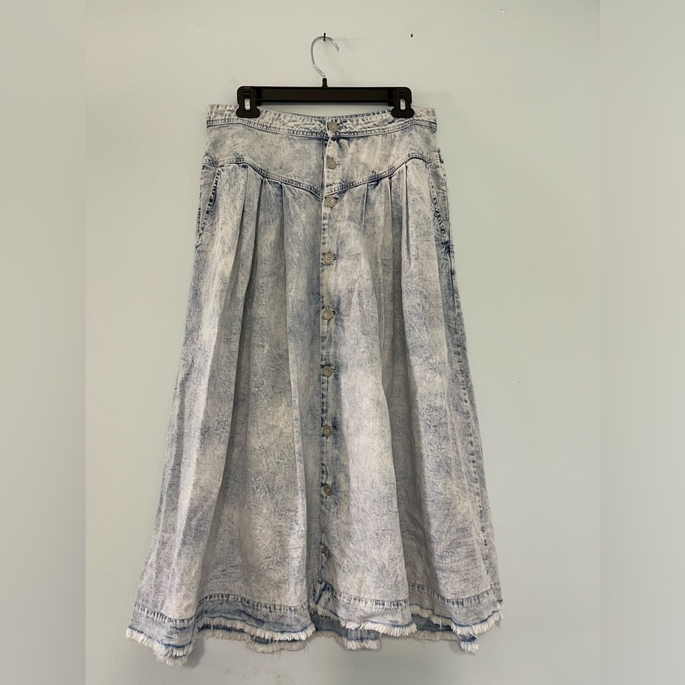 Free people denim skirt